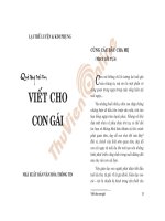 Quà tặng trái tim - VIẾT CHO CON GÁI pps
