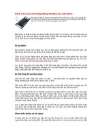 Cách xử lý các hư hỏng thông thường của bàn phím