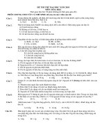 ĐỀ _ ĐÁP ÁN THI THỬ ĐH MÔN HÓA 2010 SỐ 12