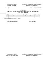 DS đề nghị công nhận các danh hiệu Thi đua