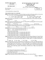 đề thi thu ĐH mã 123 Chuyên Hà Giang