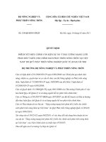 Quyết định 234/QĐ-BNN-HTQT doc