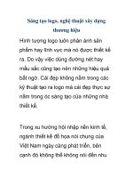 Sáng tạo logo, nghệ thuật xây dựng thương hiệu doc
