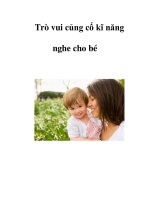 Trò vui củng cố kĩ năng nghe cho bé pps