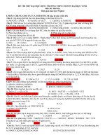 Đề Thi và Đáp án khối chuyên Đại Học Vinh