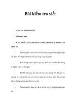 Bài kiểm tra viết pot