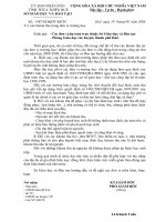 Công văn số 1487 của Sở GD&ĐT Thừa Thiên Huế