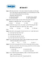 Ôn thi đại học môn Hóa - Đề số 3 doc