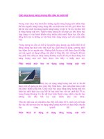 Các ứng dụng năng lượng độc đáo từ mặt trời docx