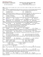 ĐỀ THI ĐH MÔN HÓA- THAM KHẢO( CÓ ĐA)