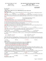 15 ĐỀ THI THỬ MÔN VẬT LÝ - ĐỀ SỐ 11 ppt