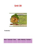 Unit 39 Vocabulary potx