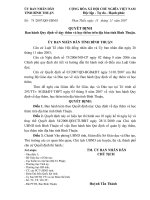 QĐ số 75/2007 của UBND BT Về dạy thêm, học thêm