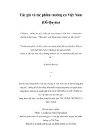 Tác giả và tác phẩm trường ca Việt Nam doc