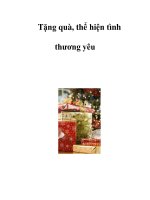Tặng quà, thể hiện tình thương yêu pptx