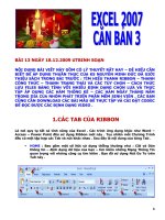 TỰ HỌC EXCEL 2007 - CĂN BẢN VỀ EXCEL PHẦN 3 ppsx