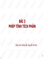 Ôn Tập Toán cao cấp 1- Bài 3 ppt