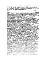 MẢ ĐỀ THI 365 TIẾNG ANH TỐT NGHIỆP THPT 2010