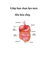 Giúp bạn chọn lựa men tiêu hóa sống ppsx