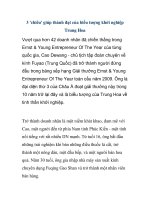 3 ''''chiêu'''' giúp thành đạt của biểu tượng khởi nghiệp Trung Hoa pps