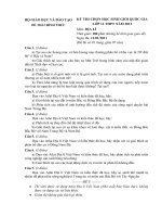 Đề thi chọn học sinh giỏi quốc gia môn địa lý lớp 12 THPT năm 2011 pptx