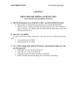 giao trinh access (luy thuyet hay)