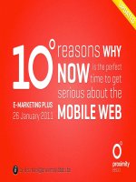 10 Reasons Why Now is the perfect Time to get serious with Mobile Web