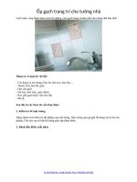 Ốp gạch trang trí cho tường nhà pdf