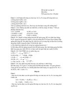 Đề thi thử Hóa lớp 10