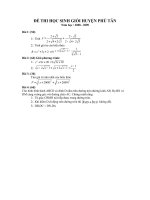 Dề HSG huyện Phú Tân 2009