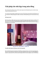 Giải pháp cho nhà đẹp trong mùa đông pdf