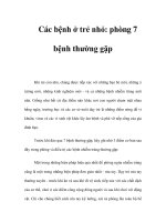 Các bệnh ở trẻ nhỏ: phòng 7 bệnh thường gặp pptx