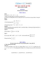 THỬ SỨC TRƯỚC KỲ THI SỐ 2 ppsx