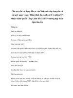 Cho vay vốn tín dụng đầu tư của Nhà nước (áp dụng cho cả các quỹ quay vòng): Thẩm định dự án nhóm B và nhóm C  thuộc thẩm quyền Tổng Giám đốc NHPT  trường hợp thẩm định lần đầu pptx