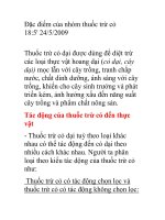 Đặc điểm của nhóm thuốc trừ cỏ pps