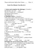 bài kiểm tra 45 phút số 3