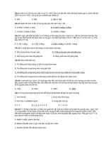 Một số câu hỏi trắc nghiệm về di truyền tiến hóa