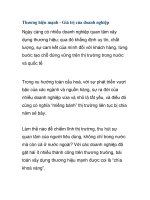 Thương hiệu mạnh - Giá trị của doanh nghiệp pdf