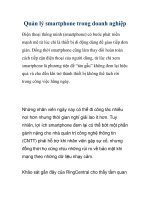 Quản lý smartphone trong doanh nghiệp ppsx