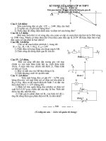 Đề thi tham khảo vào THPT(Hot)
