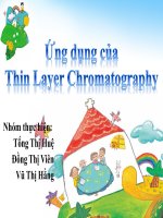 Ứng dụng Thin layer Chromatography pot