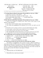 De thi vao lop 10 Dot 1 ( Bac Giang  2008-2009)