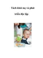 Tách khỏi mẹ và phát triển độc lập pdf