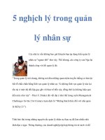 5 nghịch lý trong quản lý nhân sự doc