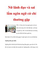 Nữ lãnh đạo và sai lầm ngôn ngữ cử chỉ thường gặp docx