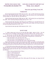 NGHỊ QUYẾT ĐẠI HỘI BĐDCMHS