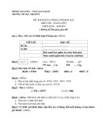 ĐỀ THI CUỐI NĂM LỚP 3