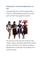 Dùng hàng nội: “Chính doanh nghiệp phải tạo sức hút!” ppsx