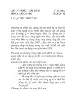XỬ LÝ NƯỚC THẢI SINH HOẠT BẰNG MBR docx