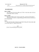 ĐỀ LUYỆN THI SỐ 27 - Môn NGỮ VĂN potx